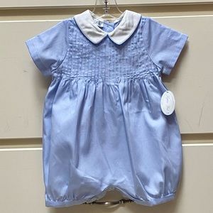 Sophie Dess NWT blue infant romper 9 month
